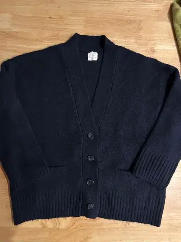 네이비 버튼 가디건 긴팔