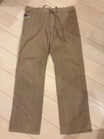 EDWIN 베이지 스트레이트 팬츠