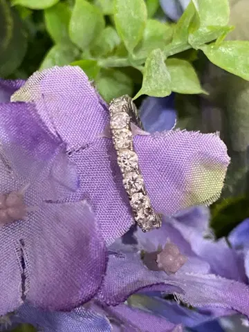 한정판 모이사나이트 이터니티 반지 실버 925 오더 제품