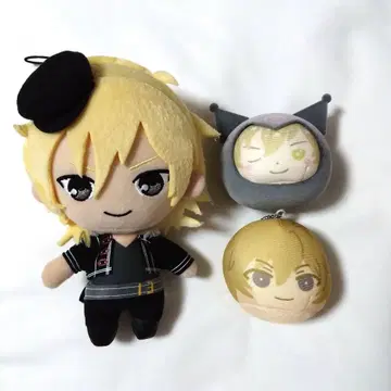 앙상블 스타즈 앙스타 봉제 인형 만주 캔뱃지 히카제 카오루 묶음