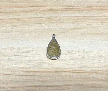 실버 925 페어 쉐이프 루틸 쿼츠 펜던트