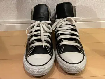 컨버스 하이컷 가죽 블랙