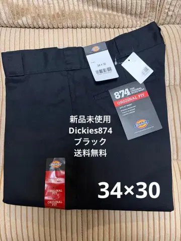 [ 미사용 새상품 ] 디키즈 874 34x30 워크 팬츠 블랙