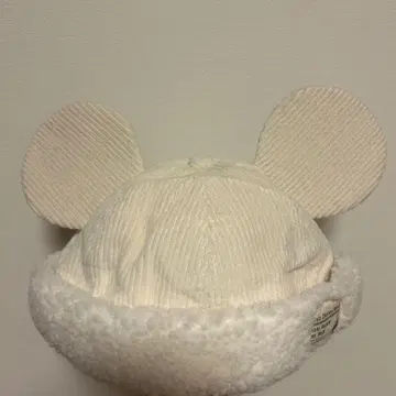 디즈니 리조트 미키마우스 귀 포함 화이트 캡