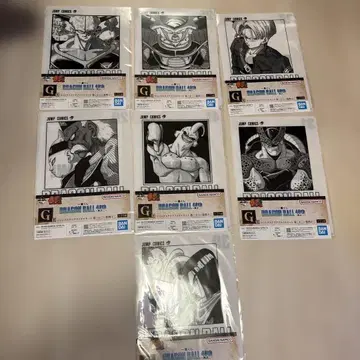 드래곤볼 제일복권 G상 클리어 파일 7장 세트