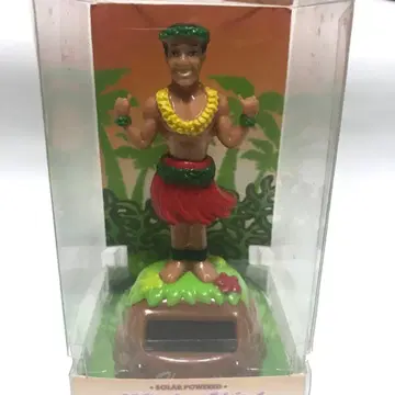 하와이안 플라 댄스 솔라 인형 플라 보이 빨간색 스커트