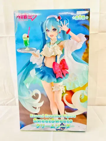 미개봉 하츠네 미쿠 피규어 크림 소다