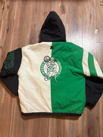 STARTER NBA 보스턴 셀틱스 후드 부착 자켓 초레어