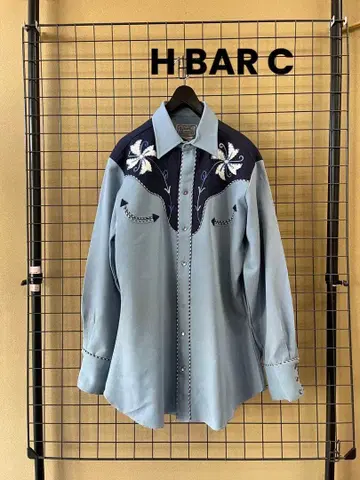 H BAR C 60s 70s 빈티지 웨스턴 셔츠 USA제 구제 의류