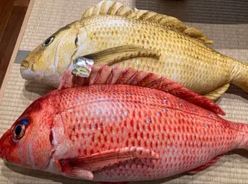 해산물 시장 도미금 (대금) 봉제 인형 2종 세트