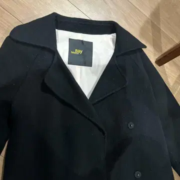 Ray beams 블랙 울 코트