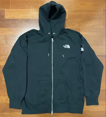 The North Face 블랙 풀 집업 후드티