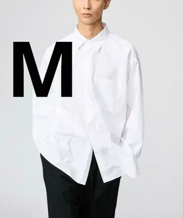 [ 완판템 ] UNIQLO:C 브로드 오버 사이즈 셔츠 화이트 무지 M