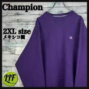챔피온 멕시코제 자수 로고 맨투맨 퍼플 2XL 4510