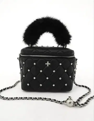 andwang Jewel classic quilting vanitybag