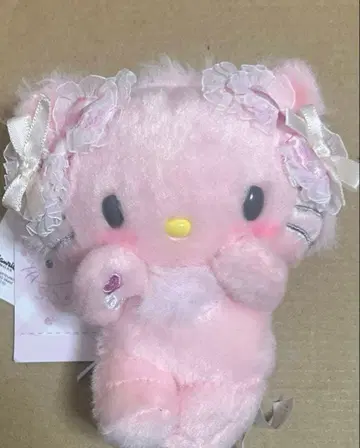 챠미키티 봉제 인형 키링 핑크
