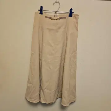 베이지 롱 스커트 사이즈 2