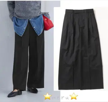 그린 레이블 릴랙싱 시크릿 슬랙스 블랙