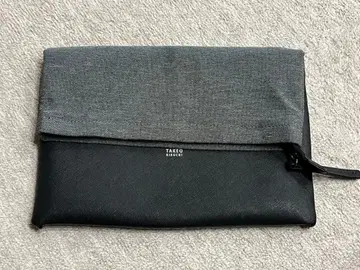 TAKEO KIKUCHI 클러치백 블랙/그레이