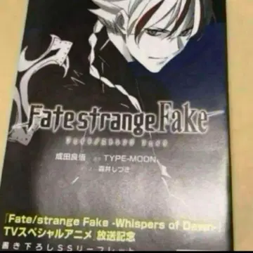 Fate strange Fake 새로 쓴 ss 리플렛 특전