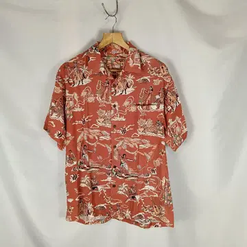 Made in Hawaii USA 알로하 셔츠 M 레이온 B4242