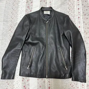 남성용 가죽 자켓 블랙