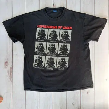 Star Wars 다스 베이더 표정 티셔츠 y2k