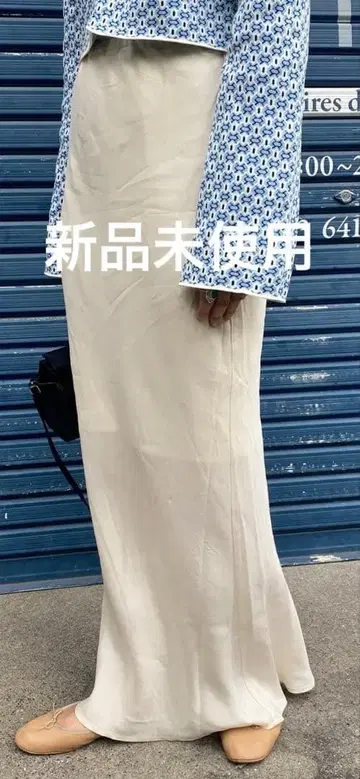 [시너리/SHENERY] 새상품 새틴 타이트 맥시 바이어스 스커트