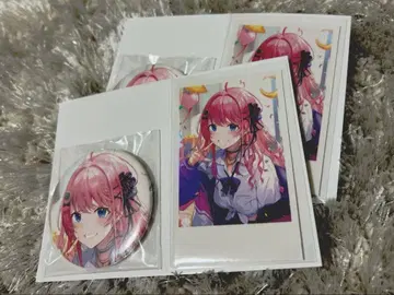 쿠라모치 메루토 생탄 굿즈 캔뱃지 폴라로이드 세트 x 2