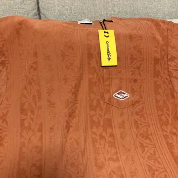 오렌지 꽃무늬 T셔츠 하프 팬츠 택 포함 새상품