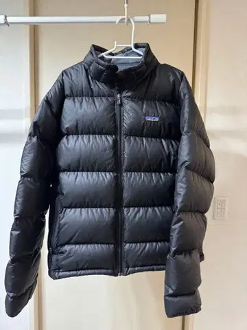 patagonia 남성용 L 블랙 다운 자켓