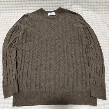 GREEN LABEL RELAXING 캐시미어 블렌드 케이블 니트