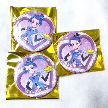 프리큐어 스이파라 콜라보 카페 캔뱃지 켄모치 마코토