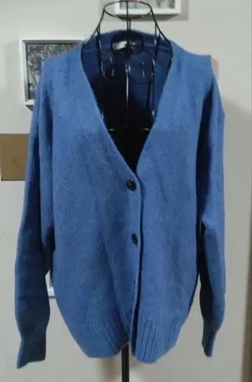 쓰리포타임 블루 가디건