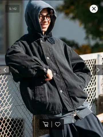 노티카 충전솜 크러쉬드 덕 블루종 M 블랙