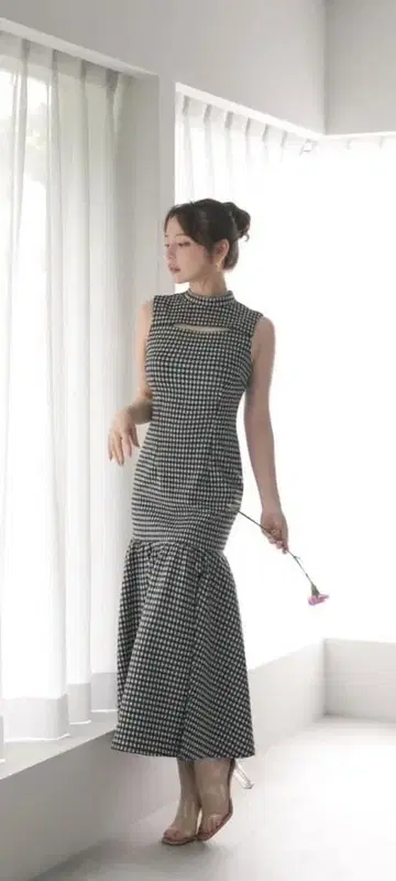 andmary 데이지 티어드 드레스