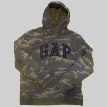 GAP 카모 패턴 후드 부착 후드티