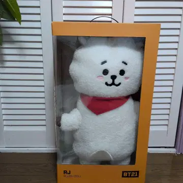 공식 BTS BT21 RJ 점보 스탠딩 인형 봉제 인형