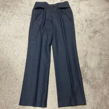 et vous 다크 그레이 울 팬츠 34