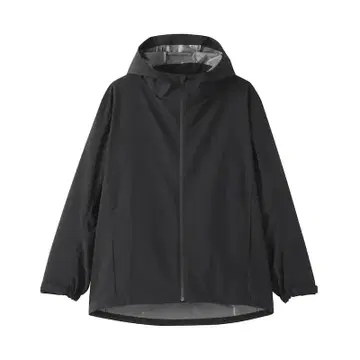 투습 발수 후드 자켓 블랙 L 사이즈 무인양품