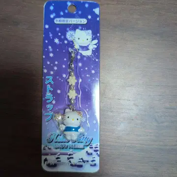 헬로키티 겨울 한정판 스노우 페어리 스트랩 참 2000년