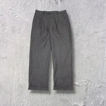 90s REGAL FRIEND 울 슬랙스 하운드투스 2턱 구제 의류