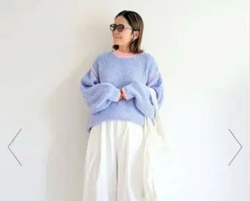 [ notch. by yui ] 오버 사이즈 바이컬러 니트 2025AW