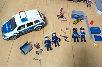 플레이모빌 경찰차 도로 봉쇄 세트