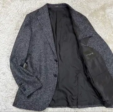 새상품급 매킨토시 울 트위드 테일러드 자켓 그레이 M 상당