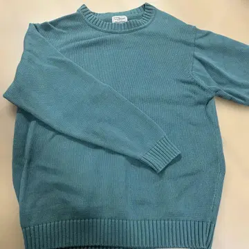 L.L.Bean 크루넥 니트 스웨터 청록색