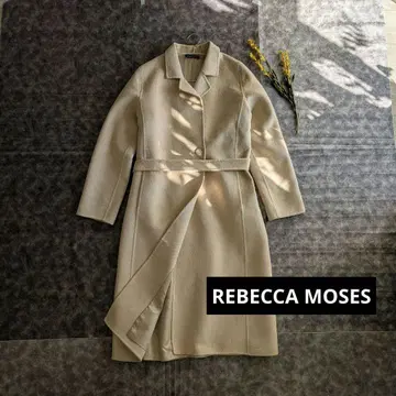 REBECCA MOSES 이탈리아제 울 코트 베이지