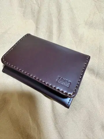 TAKEO KIKUCHI 가죽 명함지갑 W-60601 다크 브라운