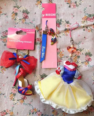 디즈니 리조트 백설공주 스트랩 3개 세트