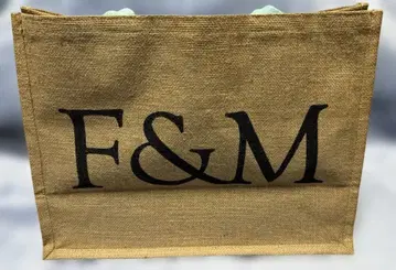 Fortnum&Mason 주트 에코백 민트 그린